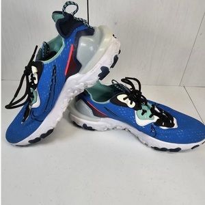 Nike React Vision Photo Blue Athletic Running Shoes Sneakers - Mens Size 12 US